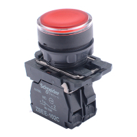 施耐德电气 XB5A 红色 塑料 LED型平头按钮 XB5AW34B2C 按钮[企业]
