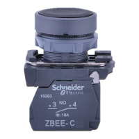 施耐德电气 XB5A 黑色 塑料 按钮 XB5AA21C 平头按钮