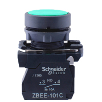 施耐德电气 XB5A 绿色 塑料 按钮 XB5AA31C 平头按钮