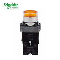 施耐德电气 XB2B 黄色 金属 按钮 XB2BW35M1C LED型平头按钮