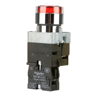 施耐德电气 XB2B 红色 金属 按钮 XB2BW34B1C LED型平头按钮