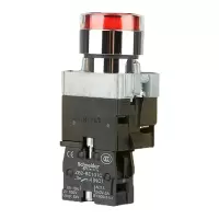 施耐德电气 XB2B 红色 金属 按钮 XB2BW34B1C LED型平头按钮