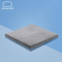 乐扣乐扣(LOCK&LOCK) 乳胶坐垫办公室秋冬季椅垫久坐宿舍学生小凳子屁股垫子座垫 浅灰色