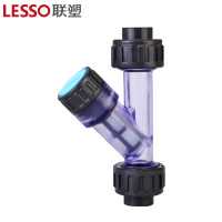 联塑(LESSO)Y型过滤器 PVC-U给水配件 灰色 dn40