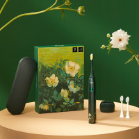 素士X3U 梵高博物馆联名艺术级声波电动牙刷 绿野玫瑰(梵高博物馆联名)