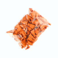 中云智创 水晶头护套 超五类六类网线保护套 橙色(HD)