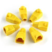 中云智创 水晶头护套 超五类六类网线保护套 黄色(HD)