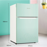 海信 91升 两门迷你小型电 冰 箱 冷藏冷冻双门 节能静音 BCD-91VK1FQ