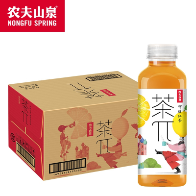 农夫山泉茶π茶派柠檬红茶500ml*15瓶/箱茶饮料