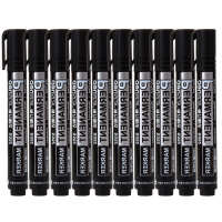 得力思达S552可加墨记号笔(黑)(盒)(HD)