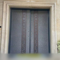 进户门防盗门铁门2200*2050；无门栏；厚度55mm；带门锁
