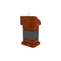 景致系列演讲台WB101 658*528*1180优质天然胡桃木皮饰面