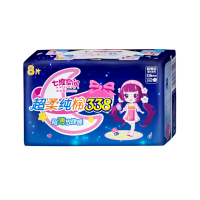 七度空间SPACE7卫生巾少女超薄纯棉超长夜用加量熟睡单包装少女超薄338mm 8片/包 6包