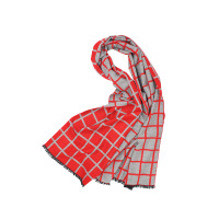 魔方格围巾 A-D331 格纹蚕丝绒披肩围巾长款（单位：条）