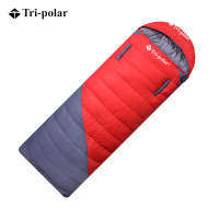 三极户外(Tripolar) TP2940羽绒睡袋填充1.5kg鸭绒可伸手红色（HD）
