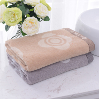 洁丽雅(grace)纯棉经典提花浴巾 8046 70*140cm 棕色(HD)