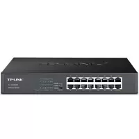 TP-LINK TL-SG1016DT机架式1000M接口分线器桌面tplink可分12路10个9路光纤监控汇聚上联