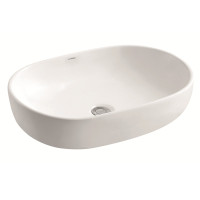 【LONGER】 LE-5330 椭圆形洗脸盆 台上洗手盆 卫生间面盆 高温陶瓷 600*430*145（计价单位：个）