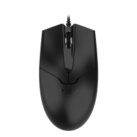 双飞燕(A4TECH)OP-550SU 静音鼠标 有线鼠标 办公鼠标 便携鼠标 对称鼠标 黑色(计价单位:个)