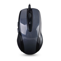 双飞燕(A4TECH)N-708X 鼠标 有线鼠标 办公鼠标 便携鼠标 对称鼠标 DPI可调 高亮铁灰(计价单位:个)