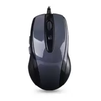 双飞燕(A4TECH)N-708X 鼠标 有线鼠标 办公鼠标 便携鼠标 对称鼠标 DPI可调 高亮铁灰(计价单位:个)