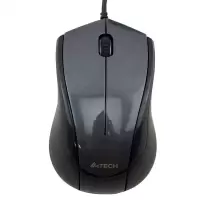 双飞燕(A4TECH)N-400 鼠标 有线鼠标 办公鼠标 便携鼠标 对称鼠标 轻量化设计 高亮铁灰(计价单位:个)