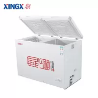 星星(XINGX)BCD-232GA 卧式冷柜 双温冰柜家商两用 微霜双温双箱冷藏冷冻 232升
