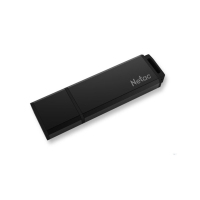 朗科（Netac）U351 32GB USB3.0全金属U盘 直插式闪存盘 黑色