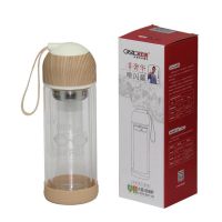 DKADi 双层玻璃杯水杯 便携过滤茶杯 KD-169 透明色