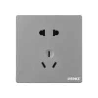 中科电工（SECKET）D2二三极插座 防泼水 灰