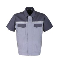 斯卡地尔(Scotoria)半袖 工作服上衣2XL双灰拼色