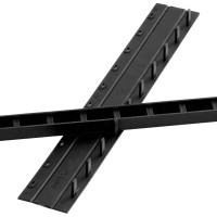 装订夹条 A4十孔夹条 塑料夹条十齿夹条装订压条 黑色 10mm 可装订100页左右