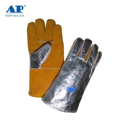 友盟 AP-4501 皮质耐磨耐高温隔热焊工手套 可接触高温(一双装)可定制