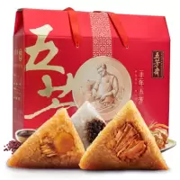 五芳斋中华老字号丰年五芳礼品粽子礼盒装2400克端午节礼品肉粽蛋黄粽嘉兴特产24只礼盒装