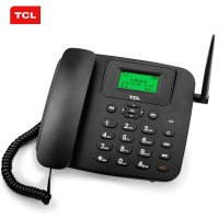 TCL 插卡电话机座机 升级电信4G版移动固话 办公家用 中文菜单/大音量 支持电信4G网络手机卡LT100.AL(黑)
