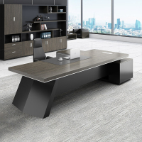 洛伊丽 简约时尚董事长办公桌老板桌总裁桌简约现代大班台办公家具主管经理办公桌椅沙发书柜组合支持定制