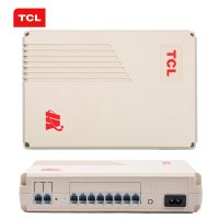 TCL 集团程控电话交换机 2进8出 1次来显 总机内部分机弹性编码 转接 语音导航 企业酒店商用208AK 2拖8