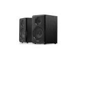 漫步者(EDIFIER) R33BT无线蓝牙多媒体台式电脑笔记本2.0音箱超重低音炮家用木质HIFI 黑色