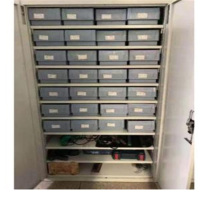 岩本(Rockben)工具柜.1000×500×1700mm.灰白.蓝色