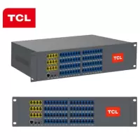 TCL集团程控电话交换机 12进40出电话机交换机IVR语音导航二次来显电话秘书办公商用T800 A3-12/40