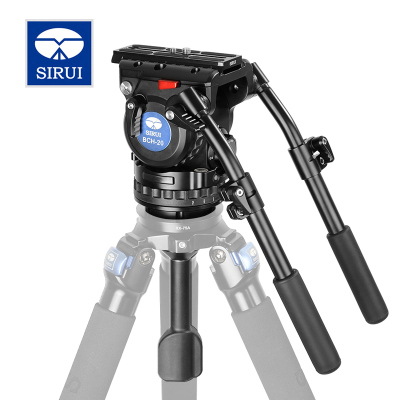 思锐（SIRUI）BCH-20 广电液压摄影摄像云台 多档阻尼 双手柄 便携