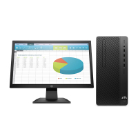 惠普(HP)288 G6商用台式电脑单主机(i3-10100/8G/256SSD+1T/Win10专业版/三年)