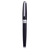 毕加索(pimio)PS-918钢笔签字笔男女士商务办公礼品0.5mm墨水笔梦幻波尔卡系列纯黑银夹 纯黑银夹(HD)