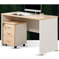 CCSM 办公桌 极简办公桌电脑桌1.4*0.6m 含辅柜+转椅
