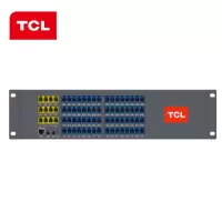TCL 集团程控电话交换机 4进56出电话机交换机IVR语音导航二次来显电话秘书办公商用T800 A3-4/56