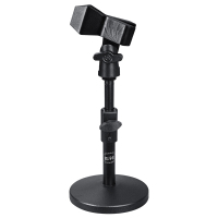手持式麦克风话筒桌面支架 可升降全金属底座