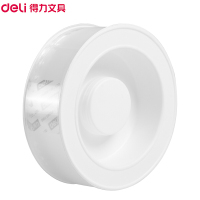 得力(deli)33601透明纳米胶带 30mm*3m/2卷 纳米双面胶带无痕胶带 12卷