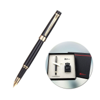 毕加索PS-5505亮黑金夹铱金笔墨水套装 黑色（HD）