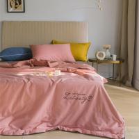 俏庭 全棉素色绣花夏被(单位:条)