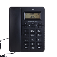 得力电话机 33490黑色